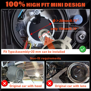 Faros Delanteros Mini <span class=keywords><strong>Bi</strong></span>-LED de Alta Potencia 180 Zdp4 <span class=keywords><strong>Pro</strong></span> 33000Lm H4 Hb3 Hb4 H11 H10 H7 para Automóvil y Motocicleta - Product Image 6