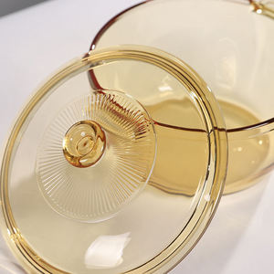 อุปกรณ์บนโต๊ะอาหาร/ห้อง<span class=keywords><strong>ครัว</strong></span>/เครื่องแก้วทนความร้อนสูงหม้อแก้วหม้อปรุง<span class=keywords><strong>อาหาร</strong></span>หม้อแก้วมีฝาปิดสำหรับห้องครัว - Product Image 5