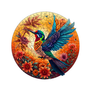 Hamaileon Valley Kingfisher Wood Craft Gift Irregular Shaped Jigsaw Puzzle Wooden Animal Puzzle - Product Image 1
