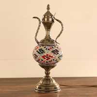 Lampe Ottoman de Décoration de Marrakech, Lampe de Table en Mosaïque Turque Faite à la Main, Lampe de Bureau