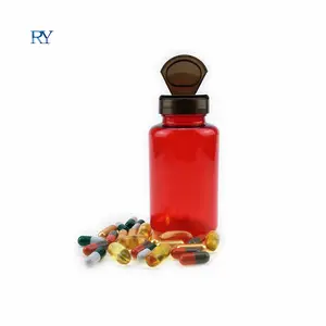 plastic waterproof seal bottle capsule color capsul bottles 250 ml clear supplement medicine capsule pill bottle