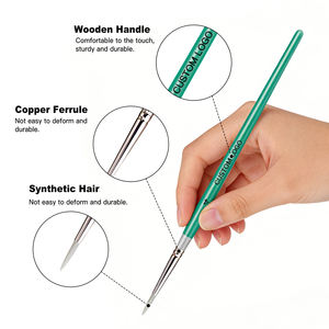 Juego de 9 Pinceles Profesionales Fontainebleau con Logotipo Personalizado para Pintura Artística, Mango de Madera Sintética, Pincel para Artistas - Product Image 4