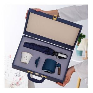 Wholesale Customized Corporate Souvenir Logo Personalised Leather Notebook Cup Office Promotional for Business <b>Gift</b> Set - Product Image 1