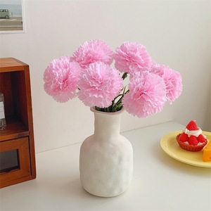 Fleur artificielle en soie rose, type œillet, Qingyu Chronicle 1500284056, durable, pour décoration intérieure et accessoire de mariage - Product Image 3