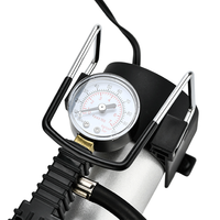 12V 120W High-Power Metal Portable Tire Inflator with Tire Pressure Monitor for Auto/Motorcycle/Bicycle