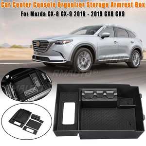กล่องเก็บของคอนโซลกลางรถยนต์สำหรับ MAZDA CX-8 CX-9 2016-2019 CX8 CX9 อุปกรณ์ตกแต่งภายใน จัดเก็บของ คอนโซลกลาง - Product Image 1