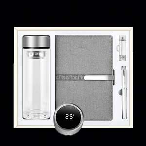 Produits innovants 2022, gourde isotherme à double paroi avec bloc-notes, haut-parleur et stylo, ensemble cadeau pour offres promotionnelles avec logo - Product Image 3