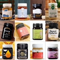 Vente en gros de pots à miel carrés vides de 200 ml, 300 ml, 400 ml en plastique PET de qualité alimentaire, personnalisables, avec couvercle anti-effraction pour le sucre et les bonbons