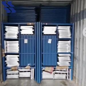 Corrosion Resistant Galvanized Steel H <strong>Frame</strong> <strong>Scaffolding</strong>, <strong>Ladder</strong> Type <strong>Frame</strong> for Outdoor Construction Use - Product Image 3