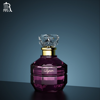 Fabricant en gros de flacons de parfum ronds exquis en verre de luxe de 30 ml, 50 ml, 100 ml, flacons de parfum vides personnalisés, emballage de flacons de parfum