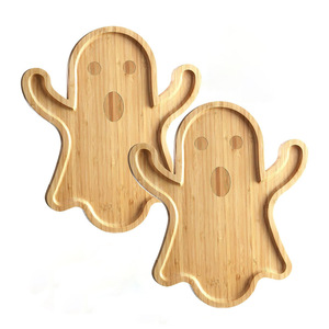 Plateau à collation d'Halloween en bambou, forme irrégulière, planche de service créative pour le petit-déjeuner et les fêtes - Product Image 5