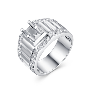 Hong Kong Vente chaude de haute qualité 18k or diamant naturel Semi Mount bijoux pour hommes exquis et précieux pour anniversaire - Product Image 1