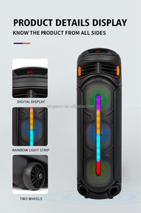 Zqs8312 Mới Nhất Bass Loa Ba 8 Inch Loa Lớn TWS Stereo Loa Với Ánh Sáng Mát Điều Khiển Từ Xa Không Dây Microphone - Product Image 5