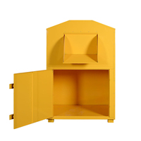Poubelle de recyclage pour vêtements de parc et de rue Poubelle de don pour vêtements en métal Poubelle de recyclage pour vêtements en plein air Boîtes de don en métal