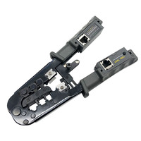 Solusi Pengujian Kabel Multi-Fungsi Jaringan 468ST Alat Crimp Crimper UTP/STP RJ45 Berbahan Plastik untuk Konektor RJ45 RJ12