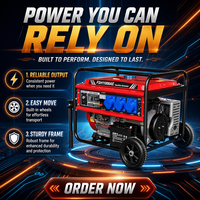 Generator Multi Bahan Bakar 10kw 230V 50Hz Fasa Tunggal Bensin LPG Gas Alam Starter Elektrik FSH11000AE Cadangan Darurat