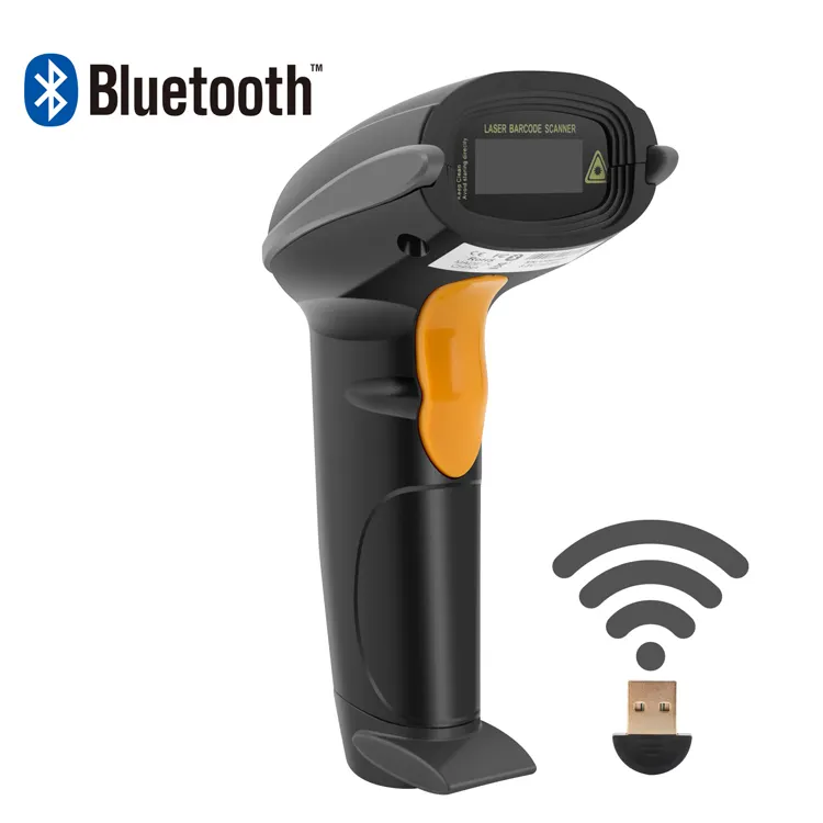 MINJCODE MJ2810 1D 2D Wireless Android Multi-language Handheld Code with Barcode Scanner Reader