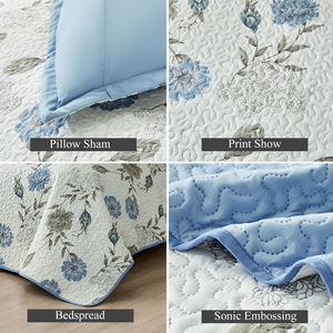 Juego de Edredón de Invierno de 3 Piezas, Tamaño Queen y King, Cubrecamas Estampados con Relleno de Poliéster - Product Image 3
