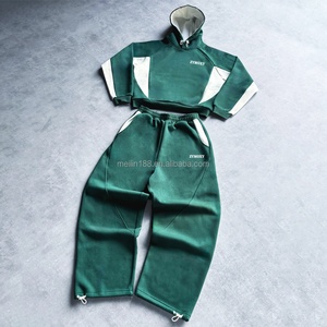 Manufacturer Custom <b>Sweat</b> <b>Suit</b> <b>Men</b> Jogging <b>Suit</b> Oversized Heavyweight Tracksuit Set Two Piece Baggy Sweatpants and Hoodies Set - Product Image 1