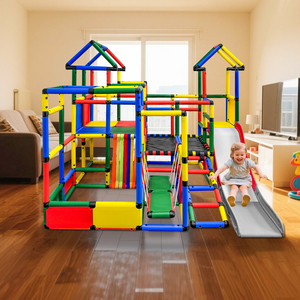 Montessori trẻ em leo khung nhựa trong nhà thang sân chơi leo tường trẻ em leo khung với <span class=keywords><strong>Swing</strong></span> và trượt - Product Image 1
