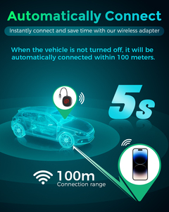 Carplay không dây 2 trong 1 và bộ chuyển đổi tự động Android Carplay Dongle chuyển đổi có dây sang Bộ chuyển đổi Carplay không dây - Product Image 4