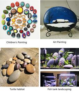 Natuurlijke Tuin Decoratieve Gekleurde Platte Ronde Kiezelsteen Rivier Rotsen Voor Schilderen Met Goedkope Prijs - Product Image 4