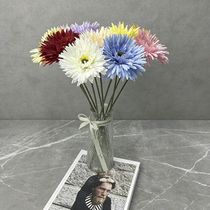 YOPIN-7960 Flores de Crisantemo de Seda Artificiales Hechas a Mano, Estilo Natural, Gerbera para Accesorios de Fotografía de Bodas - Product Image 4