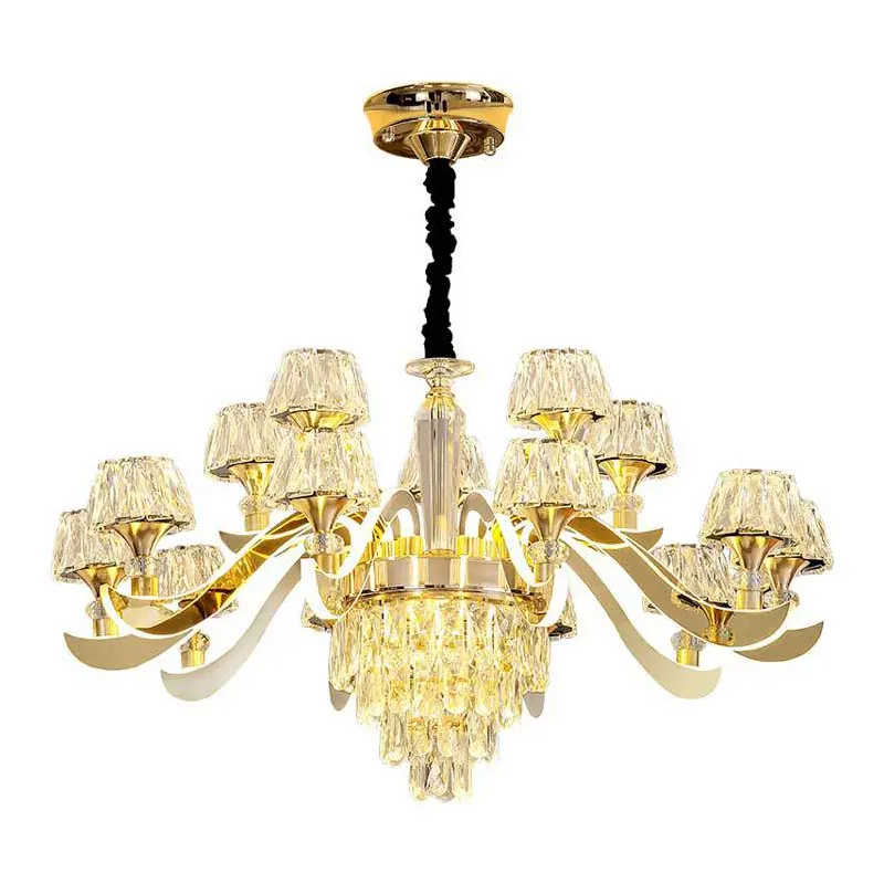 Selling Nordic crystal chandelier acrylic light arm chandelierlarge chandeliers for high ceilings