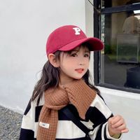 Gepersonaliseerde kinderpet met P-letter, baseballcap voor jongens en meisjes, effen kleur, sportief, handgestikte buitenlandse stijl, hiphop