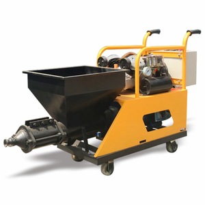 Máquina de Pulverización de Mortero con Tolva de 115L, Sistema Totalmente Hidráulico, Color Amarillo, Garantía de 2 Años, para Revestimiento Ignífugo, Masilla en Polvo, Paredes - Product Image 1