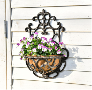 Liner Antique <span class=keywords><strong>Victoria</strong></span> Style Soporte para macetas <span class=keywords><strong>de</strong></span> pared <span class=keywords><strong>de</strong></span> <span class=keywords><strong>hierro</strong></span> fundido Barandilla para exteriores - Product Image 3