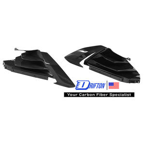 Embellecedores de ventilación de falda lateral de fibra de carbono seco agresivo para Lamborghini Huracan EVO Tecnica STO 2020-2025 - Product Image 2