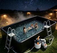 Piscine gonflable extérieure épaissie et résistante à l'usure, piscine hors sol pour le plaisir aquatique familial estival