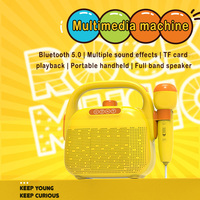 Système de karaoké portable avec micro et Bluetooth pour enfants, réduction intelligente du bruit, lecture de carte TF, lecture Bluetooth