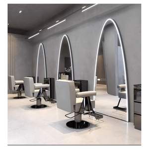 Prima Modern Design Wall <strong>Mirror</strong> Decorative for Home Hotel Living Room <strong>Mirrors</strong> Large Smart <strong>Half</strong> Moon <strong>Mirror</strong> With Led Light - Product Image 6