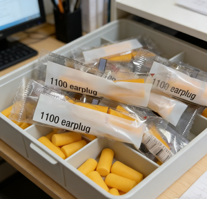 Tapones para los Oídos Desechables de Espuma OEM 1100, Reducción de Ruido de 29dB, Insonorizantes, Paquete en Inglés, Hechos en China - Product Image 1