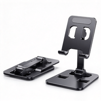Support de téléphone portable pliable en alliage d'aluminium avec logo personnalisé, support de bureau réglable pour téléphone et tablette – Ventes Flash