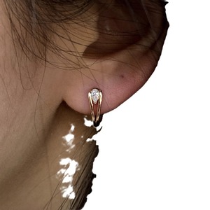 Piccoli orecchini a clip a forma di goccia per donna, gioielli alla moda con ciondolo a goccia scintillante - Product Image 5