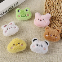 Porte-clés en peluche mignon de dessin animé, mini-breloques alimentaires, porte-clés en peluche mignon pour la décoration de sacs