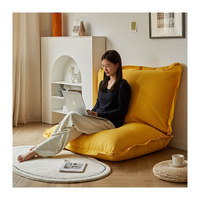 Fauteuil de relaxation moderne surdimensionné avec dossier haut pour salon, chambre, maison, appartement, bureau, hôtel