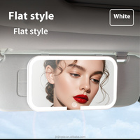 Pu Voyage Eva Cloisons De Stockage Cosmétique Cas Light up Box Vanity Organisateur Portable Maquillage Sac Miroir Avec Lumière Led