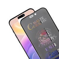 Pelindung Layar Keramik Privasi ESD 2.5d Best Seller - Bahan PET - Cocok untuk iPhone 17 16 15 Pro Max XR XS
