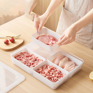 冷蔵庫保管容器食品グレードPP肉フリーザーボックス蓋付き気密密封オーガナイザー - Product Image 3