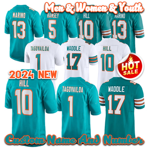 Tyreek Hill Tua Tagovailoa Football-Trikot, Jaylen Waddle, Ramsey, Bradley Chubb, Dan Marino - Product Image 1