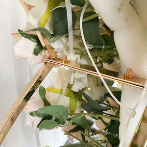 Gold Arch Flower Stand Metal Wedding Decoration <b>Table</b> Centerpieces Metal Floral Arch Frame <b>Party</b> Event Wedding Decor - Product Image 6