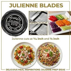 TOALLWIN <span class=keywords><strong>Mandoline</strong></span> Réglable pour Couper les Légumes, Trancheuse à Oignons, Hachoir à Légumes, Coupe-Légumes <span class=keywords><strong>Mandoline</strong></span> - Product Image 3