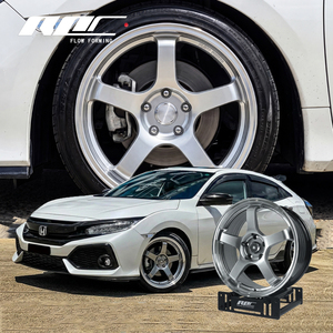 En stock, jantes en alliage de 18 pouces à 5 branches, jantes GT Flow Forming JDM, jantes 5x114.<span class=keywords><strong>3</strong></span> pour <span class=keywords><strong>Honda</strong></span> Civic - Product Image 1