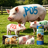 Peinture en aérosol fluorescente vibrante respectueuse de la peau pour le marquage du bétail, longue durée, pour tous les animaux d'élevage