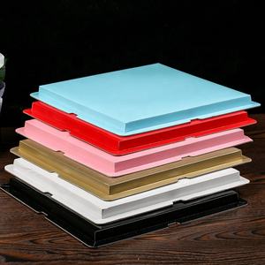 Пользовательские роскошные коробки для торта на день рождения для гостевой площади 12 дюймов высотой прозрачная упаковка для торта - Product Image 6