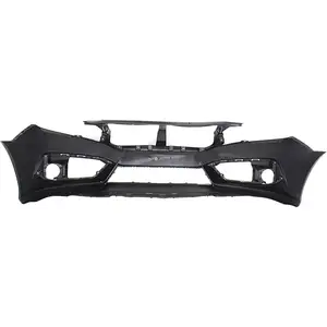 Unpainted black PP material TYPE-R Front bumper cover for HONDA CIVIC 2016-2020